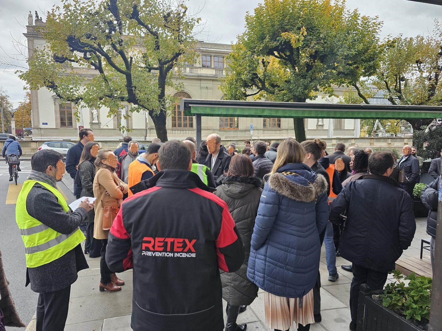 exercice évacuation incendie à Genève